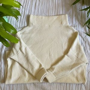 Free People Slouchy Ottoman Tunic Ecru Size M